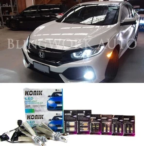 KONIK LED H11 H8 Low Fog T20 Indicator T15 Reverse T10 For Honda Civic FC FK VTi - Bild 1 von 14
