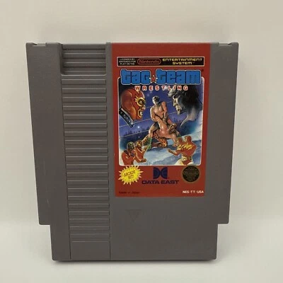 NES Tag Team Wrestling Authentic Nintendo Game Cartridge 1983 Tested & Working - Image 1 of 3
