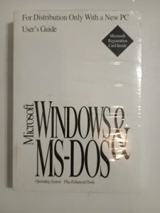 Microsoft Windows & MS-DOS User's Guide + COA, Shrink-wrapped - Picture 1 of 2