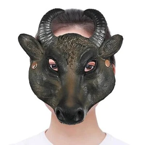 Bull Cosplay Mask Novelty Fancy Dress Buffalo Mask Holloween Horror Mask for - Picture 1 of 7