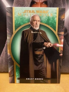 2022 Topps Star Wars Masterwork Count Dooku #69 Green Parallel /99 - Picture 1 of 2