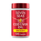 Seven Seas Simply Timeless Cod Liver Oil One-a-Day 120 Capsules