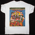Rare Weezer Band Short Sleeve Cotton White  All Size Gift Shirt AC600