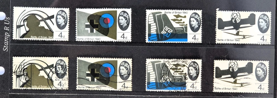 Great Britain 1965 Mint & Used Set - Battle of Britain 4d Stamps / Sold as Seen - Image 1 of 2