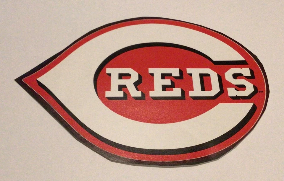 Cincinnati Reds 12”x8” FATHEAD Official MLB Team Logo Wall Graphics Vinyl - Image 1 of 1