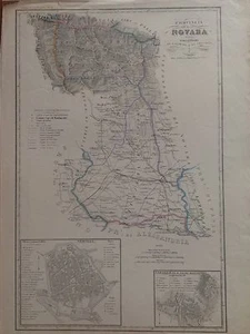 PROVINZ NOVARA CIRCUNDARI VALSESIA VERCELLI 1840 ZUCCAGNI ORLANDINI - Bild 1 von 1