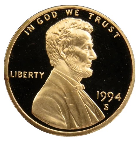 1994-S Deep Cameo Proof Lincoln Memorial Cent Penny Free Shipping 2985 Cover