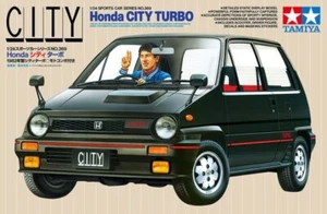 Tamiya 24369 1/24 Scale Model Sports Car Kit Honda City Turbo w/Scooter - Picture 1 of 4