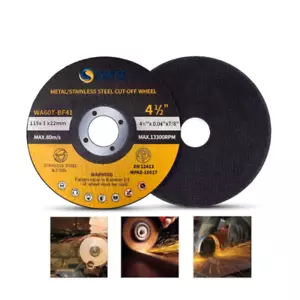 10/50/100 Pack 4-1/2"×.040"×7/8"  Cut-off Wheels Discs Stainless Steel & Metal - Picture 1 of 11