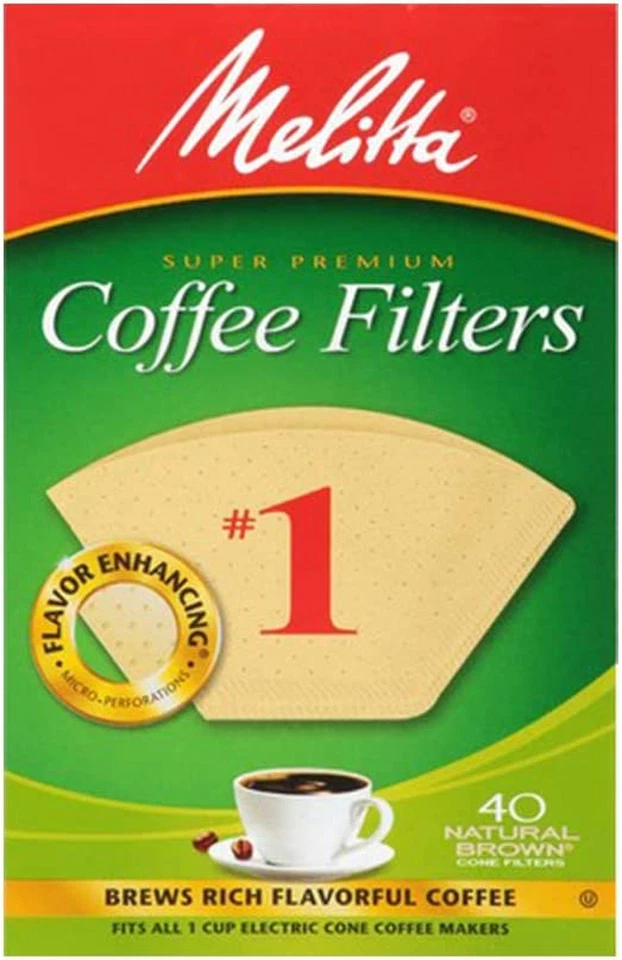 Melitta Premium Cone Paper Coffee Filters - Natural Brown