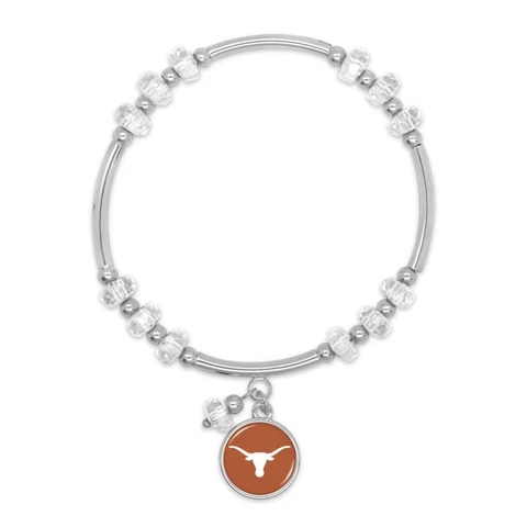 Texas Longhorns Ivy Stretch Bracelet Silver Jewelry Gift UT Cover