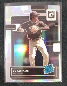 2022 Donruss Optic CJ Abrams Silver Prizm Refractor Rookie RC Padres/Nationals - Picture 1 of 3