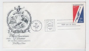 TurtlesTradingPost -  Pan American Games Airmail 1959 FDC #C56 Artmaster Cachet - Picture 1 of 1