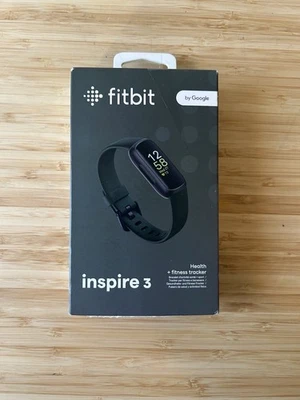 Fitbit Inspire 3 Heart Rate Health & Fitness Tracker Midnight Zen NEW Open Box - Image 1 of 3