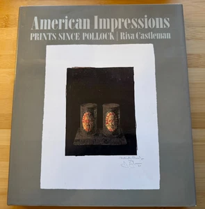 Riva Castleman SIGNED BOOK American Impressions Prints Since Pollock 1st Edition - Imagen 1 de 5