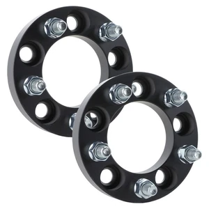 Pair Wheel Adapters 1" 5×4.5" 82.5mm 1/2"×20 For 1984-2012 2013 Jeep Cherokee - Picture 1 of 4