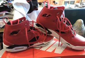 NIKE AIR Jordan Flight Club 91 Gym Red 555472 7Y MENS 7 WOMENS 8 8.5 SNEAKERS - Picture 1 of 5