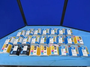 25 Packs of HP 41 Tri Color Ink Cartridges Genuine Exp10/2004 New Sealed Genuine - Picture 1 of 5