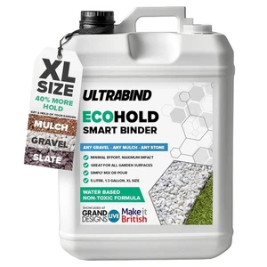 5L Ultrabind Eco Hold – Non-Toxic Garden Adhesive for Stones & Mulch Stability - Picture 1 of 7