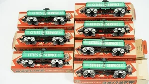 Marx Marline O Scale Tinplate Cities Service Single Dome Tank Lot 7 Item 3553 B1 - Picture 1 of 18