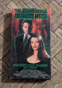 The Alien Agenda - Endangered Species (1997 VHS) Rare Brimstone No Budget Sci-Fi - Imagen 1 de 7