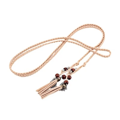 Corda de cintura feminina nó corda de cintura trançada cinto acessório para camisa social - Imagem 1 de 4