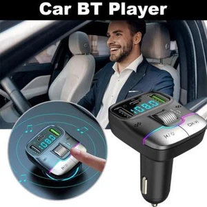 Car Charger Music Player Multi-function Bluetooth Receiver Adapter Car D4P6 H4H3 - Zdjęcie 1 z 18