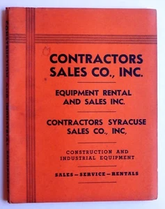 Contractors Sales 1943 Catalog CONSTRUCTION INDUSTRIAL EARTHMOVING EQUIPMENT nM - Picture 1 of 21