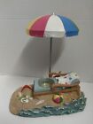 PREOWNED Yankee Candle Beach Lounge Chair & Umbrella Candle Holder NO HANGING 
