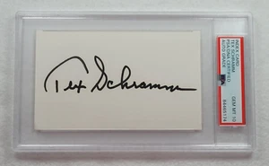 TEX SCHRAMM signiert 3x5 in Karteikarte - Präsident GM Dallas Cowboys - Hof - PSA 10 Autogramm - Bild 1 von 4