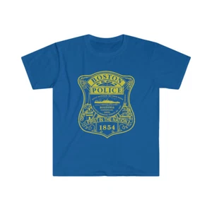 T-shirt BOSTON POLICE Department PD Support MA BPD PD T shirt - Foto 1 di 9