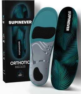 220+lbs Heavy Duty Plantar Fasciitis Strong Arch Support Insoles for Men & Women - Picture 1 of 9