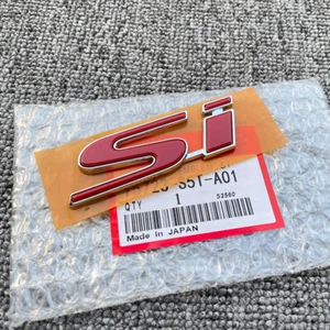 Nuevo emblema rojo Si 02-15 insignia calcomanía maletero se adapta a civic Honda JDM Racing Tuner - Imagen 1 de 4