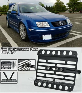 For 99-05 Volkswagen Jetta A4 Front Tow Hook License Plate Bracket Relocator - Picture 1 of 6