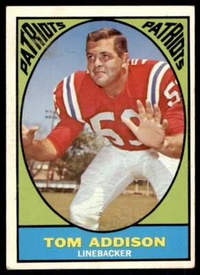 1967 Topps Tommy Addison Boston Patriots #5 *Noles2148* - Image 1 of 2