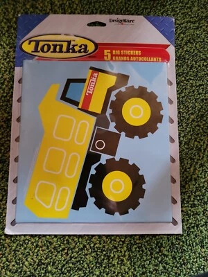 TONKA JUMBO STICKERS (5) ~ Construction Birthday Party Supplies Favors Trucks - Image 1 of 2