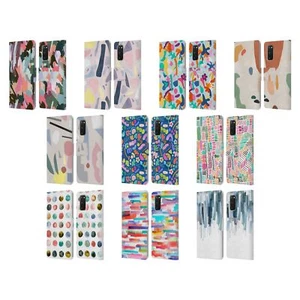 OFFICIAL NINOLA COLORFUL ABSTRACT LEATHER BOOK WALLET CASE FOR SAMSUNG PHONES 1 - Picture 1 of 16