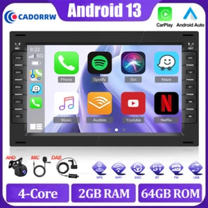 DAB+64GB CarPlay Android13 Autoradio GPS Navi Für VW Polo 9N Golf 4 Passat B5 T5 - Bild 1 von 20