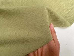 Double Gauze Cotton Muslin Fabric Soft Summer Baby Cloth - 140cm Wide - Picture 1 of 63