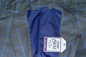 New Jos A. Bank Slim Fit Plaid Check Blazer Men Sport Coat Jacket Size 40R - Picture 1 of 8