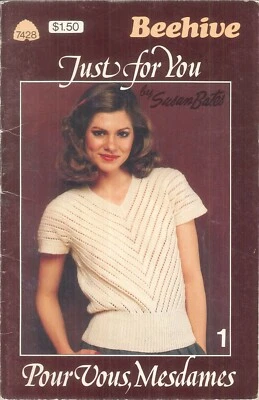 Patones Just For You Patterns Tejer Colmena #7428 Talla 10 12 14 16 Susan Bates Foto 1 de 4