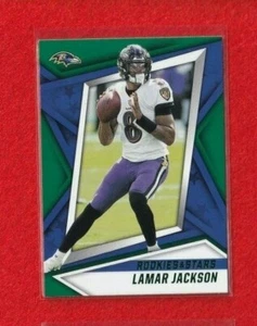 Rookies & Stars 2021 Lamar Jackson Green Baltimore Ravens #15 - Imagen 1 de 1