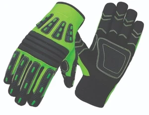 Guantes de trabajo - Cuero de seguridad resistente a impactos y cortes resistentes a riesgos mecánicos - Imagen 1 de 3
