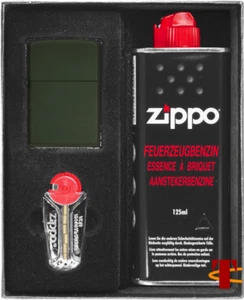 Set accendini ZIPPO GREEN MATTE confezione regalo No1 - Foto 1 di 1