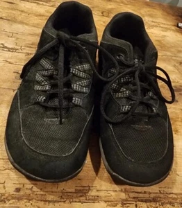 Schwarze Wildleder Propet geschnürte Wanderschuhe zweimal getragen! EUC 8M - Bild 1 von 10
