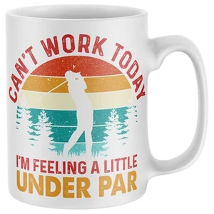 Cant Work Today Funny Golf Gifts Mug Grandad Dad Fathers Day Gift Balls - Picture 1 of 5
