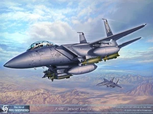 ART PRINT: F-15E Desert Eagles - Print by Shepherd - Picture 1 of 1
