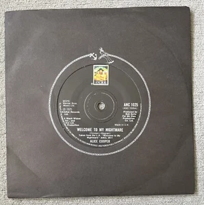ANC1025 Alice Cooper Welcome To My Nightmare A1 B1 First Press 7” Vinyl 1975 - Picture 1 of 4