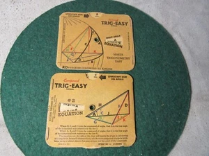 Vintage TRIG-EASY For Compound Trigonometry Pocket Equation Calculator USA - Picture 1 of 4