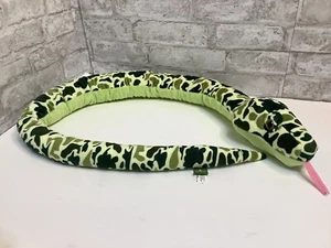 Wild Republic Snake Plush Stuffed Animal Camouflage Yellow Green 52” Jumbo Toy - Picture 1 of 5